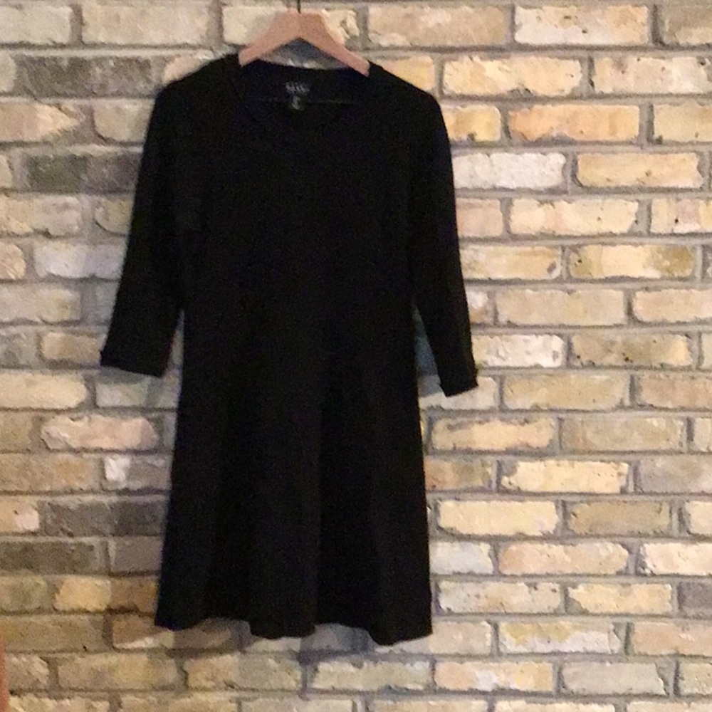 Black sweater dress